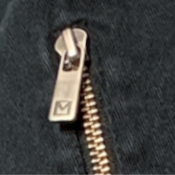 MICHAEL KORS Black Denim Embellished with Gold Hardware Zippers Size 14 - Picture 15 of 15